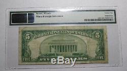 $ 5 1929 Arlington Iowa Ia Banque Nationale Monnaie Note Bill Ch. # 9664 Vf25 Pmg