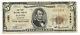 5 $. 1929 Austin, Banque Nationale Monnaie Minnesota Note Bill Ch. # 1690