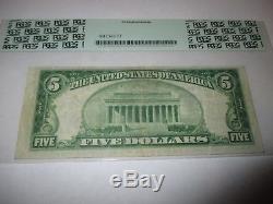 5 $ 1929 Belleville New Jersey Nj Monnaie Nationale Note De Banque # 12019 Vf Pcgs