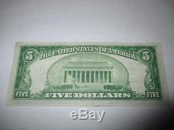 5 $ 1929 Beloit Kansas Ks Banque De Monnaie Nationale Note Bill! Ch. # 3231 Xf