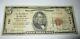 5 $ 1929 Billet De Banque National En Devise De Whitinsville, Massachusetts, Ma Bill No 769 Amende
