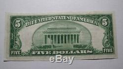 5 $ 1929 Billet De Banque National En Devise Winona Minnesota Mn Bill Ch. Bill. # 3224 Xf ++