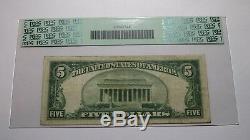 5 $ 1929 Billet De La Devise Nationale Du Perth Amboy New Jersey Nj Au Bill Ch. # 5215 Vf