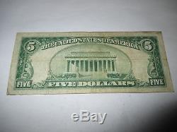 5 $ 1929 Bridgeton New Jersey Nj Banque De Monnaie Nationale Note Bill Ch. # 2999 Rare