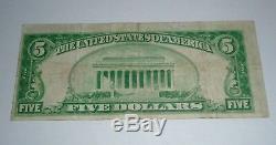 $ 5 1929 Conshocton Ohio Oh Banque Nationale Monnaie Note Bill! Ch. # 5103 Vf