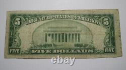 $5 1929 Dawson Texas Tx National Currency Bank Note Bill Ch. #10694 Fine