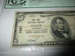 5 $ 1929 Dover Delaware De Monnaie Nationale De Billets De Banque Bill Ch. # 1567 Beaux Pcgs