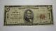 $5 1929 Evansville Indiana En Monnaie Nationale Note De La Banque Bill Ch. #12444 Fine