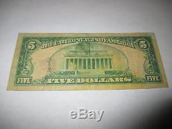 5 $ 1929 Facture De Billet De Banque En Devise Nationale De Centerville Iowa Ia! Ch. # 337 Bien