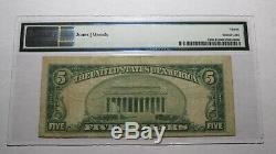 $ 5 1929 Fernandina Floride Fl Banque Nationale Monnaie Note Bill Ch. # 4558 Fin