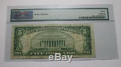 5 $ 1929 Good Thunder Billet De Banque National En Monnaie Du Minnesota Mn Bill N ° 11552 Pmg