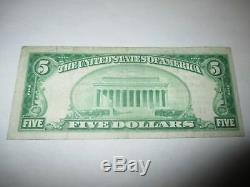 $ 5 1929 Hamilton De New York Ny Banque Nationale Monnaie Note Bill Ch. # 1334 Vf