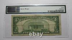 5 1929 Highland Illinois IL National Monnaie Banque Note Bill Ch. #6653 Pmg Vf20