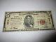 5 $ 1929 Johnstown Pennsylvanie Pa Note De La Banque Nationale Note Bill N ° 5913 Fine