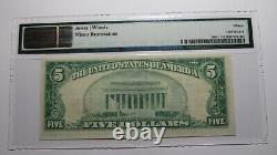 5 1929 Kenmore New York Ny Monnaie Nationale Banque Note Bill Ch. #12208 F15 Pmg