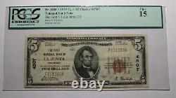 5 $ 1929 La Junta Colorado Co Monnaie Nationale Banque Note Bill Ch. #4507 F15 Pcgs