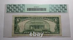5 $ 1929 La Junta Colorado Co Monnaie Nationale Banque Note Bill Ch. #4507 F15 Pcgs