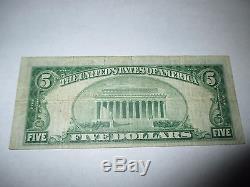 5 $ 1929 Lewiston Maine Me Banque De Billets De Banque Nationale Bill! Ch # 330 Fine