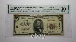 5 1929 Lincolnton Caroline Du Nord Nc Monnaie Nationale Banque Note Bill #6744 Vf30