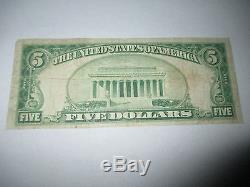 5 $ 1929 Lowell Massachusetts Ma Banque De Billets De Banque Nationale Note Bill! Ch # 986 Amende