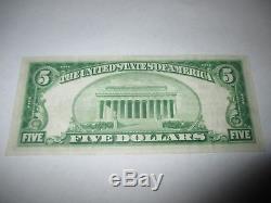 5 $ 1929 Malden Massachusetts Ma Banque De Billets De Banque Nationale Note Bill! Ch # 588 Au +