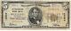 5 $. 1929 Milwaukee Wisconsin Banque Nationale Monnaie Notez Bill Ch. # 12564