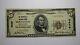 $5 1929 Mountville Pennsylvania Ap National Monnaie Banque Note Bill! Ch #3808 Vf