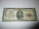 5 $ 1929 Newton Massachusetts Banque Nationale Monnaie Note Bill Ch # 13252 Rare