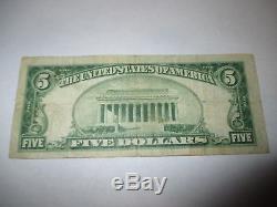 5 $ 1929 Newville Pennsylvanie Pa Banque De Monnaie Nationale Note Bill Ch. # 60 Vf