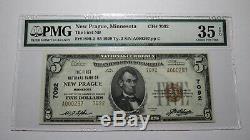 5 $ 1929 Nouveau Billet De Banque D'un Billet De Banque En Monnaie Nationale Au Prague, Dans Le Minnesota Dans Le Mn! # 7092 Vf35 Pmg