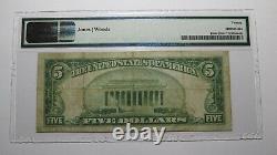 5 1929 Oxford Pennsylvania Ap National Monnaie Banque Note Bill Ch #728 Vf20 Pmg