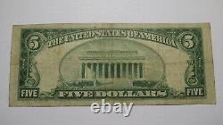 $5 1929 Port Jervis New York Ny National Currency Bank Note Bill! Ch. #94 Delhi