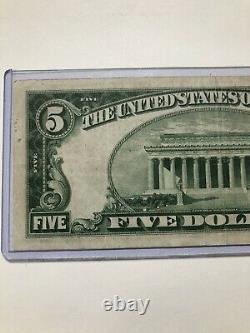5 $ 1929 Portland Maine Me Monnaie Nationale Banque Note Bill Choice Crisp