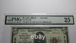 $5 1929 Rantoul Illinois IL Monnaie Nationale Note De Banque Bill Ch. #5193 Vf25 Pmg