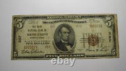 5 1929 Selins Grove Pennsylvania Ap Banque Nationale De Devises Note Bill Ch. #357