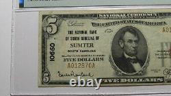 5 1929 Sumter Caroline Du Sud Sc Monnaie Nationale Note De La Banque Bill #10660 Vf30