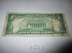 $ 5 1929 Sylacauga Alabama Al Bill De Billet De Banque National! Ch. # 10879 Fine