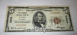 5 $ 1929 Tulsa Oklahoma Ok Billet De Banque En Monnaie Nationale Bill Ch. # 9658 Vf