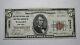 5 $ 1929 Walden New York, Ny Banque Nationale Monnaie Note Bill # 10923 Ongecirculeerd +