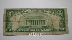 5 1929 Waynesboro Pennsylvania Ap Banque Nationale De Devises Note Bill Ch. Numéro 5832