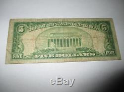 5 $ 1929 Whitinsville Massachusetts Ma Billets De Banque En Monnaie Nationale Bill # 769 Fine