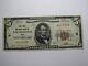$5 1929 Youngstown Ohio Oh Billet De Banque De Monnaie Nationale Charte #3 Xf++