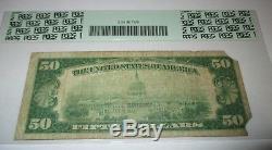 50 $ 1929 Billet De Monnaie Nationale Taylor Texas Tx - Billets De Banque Ch. Bill. # 3859 Pcgs Fin