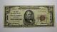 50 $ 1929 Chattanooga Tennessee Tn Monnaie Nationale Note Banque Bill Ch. #1606 Vf