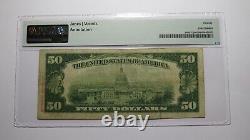 50 $ 1929 Covington Kentucky Ky Monnaie Nationale Note Banque Bill Ch. #4260 Vf20