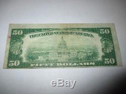 50 $ 1929 Duluth Minnesota Mn Banque Nationale De Billets De Banque Note! Ch # 9327 Amende