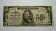 50 $ 1929 Mansfield Ohio Oh National Monnaie Banque Note Bill Ch. #2577 Rare