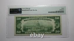50 $ 1929 Tulsa Oklahoma Ok Monnaie Nationale Banque Note Bill Ch. #5171 Vf30 Pmg