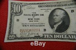 Bank Of New York New York 1929 100, 50, 20, 10, 5. Cinq Notes Complémentaires Monnaie