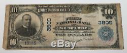 Billet De Grande Valeur En Monnaie Nationale De 10 Dollars Us Sumter South Carolina 1907